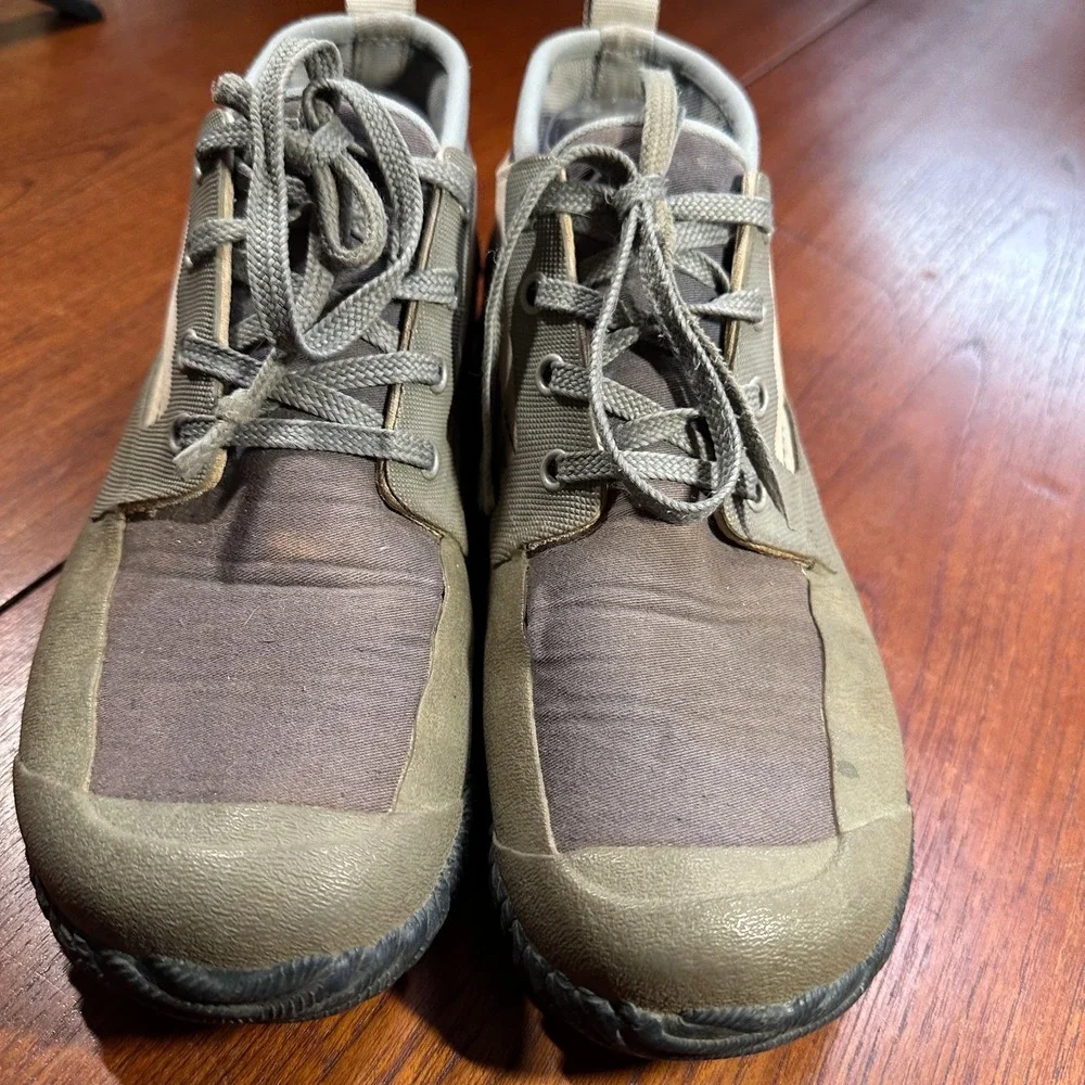 Lacrosse Mens Alpha Muddy Sz 10 Waterproof‎ Rubber Slip-on Shoes Boot Green Gray
